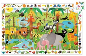 Un puzzle e un gioco di osservazione - giungla - 35 pezzi