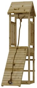 Casetta con Arrampicata in Legno di Pino Impregnato