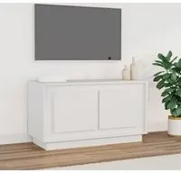 Mobile Porta TV Bianco 80x35x45 cm in Legno Multistrato 819852