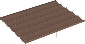 Tetto di Ricambio per Pergola Gazebo da Giardino 300x400 cm in Poliestere Caffè...