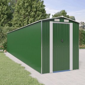 Capanno da Giardino Verde 192x938x223 cm Acciaio Zincato 3147436