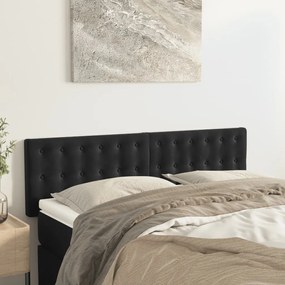 Testiere 2 Pz Nere 72x5x78/88 Cm İn Velluto /
