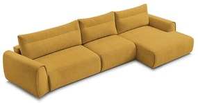 Divano angolare in giallo ocra Aden – Bobochic Paris