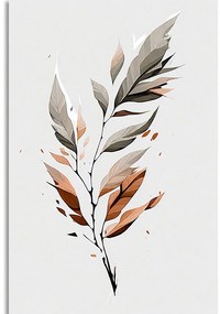 Stampa su tela – Foglia minimalista in movimento