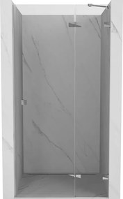 Mexen Lunar porta doccia a battente destra 120 cm, trasparente, cromo - 834-120-000-01-00-P