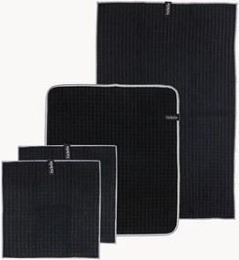 Set di 4 tessili da cucina Mega Waffle