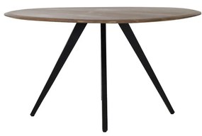 Tavolo da pranzo rotondo con piano in acacia di colore naturale ø 140 cm Mimoso - Light &amp; Living
