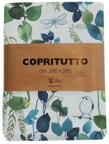 Coperta in Cotone COPRIUTTO 2 PIAZZE CM. 260x280 COTONE verde, 260x 280 cm