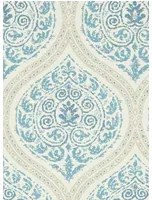 Sanderson Carta da parati Madurai - Indigo