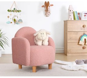 Poltroncina per bambini DORY rosa chiaro