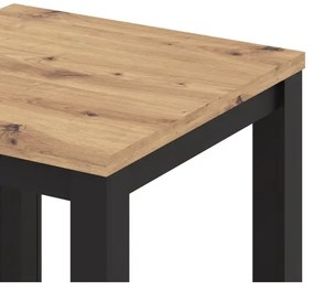 Tavolo da pranzo allungabile ZARO rovere artisan/nero