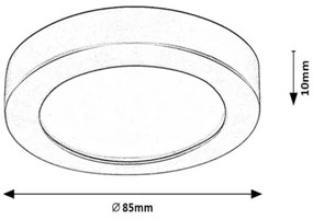 Faretto da incasso a LED per bagno COCO LED/3W/230V IP44 bianco