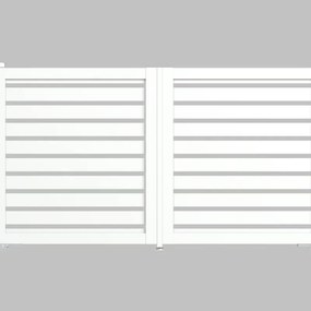 Cancello automatico battente ALBA Maia120-40 in alluminio, apertura centrale, L 300 x H 160 cm, di colore bianco