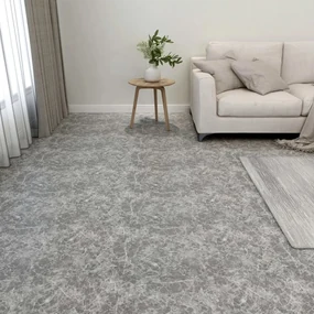 Listoni Pavimenti Adesivi 20 Pz 1,86 M² Grigio Cemento İn Pvc /