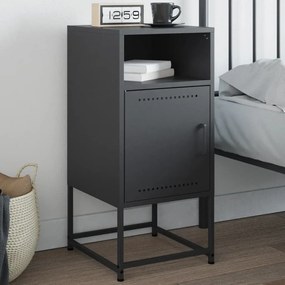 Comodino Antracite 36x39x78 Cm İn Acciaio /
