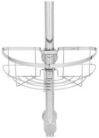 Mensola da bagno autoportante in acciaio inox in colore argento Floresta - Wenko
