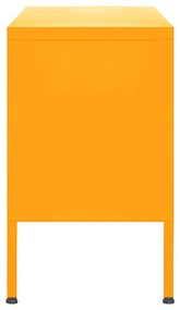 Mobile tv giallo senape 105x35x50 cm in acciaio