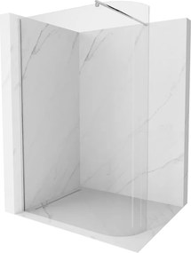 Mexen Kioto-R parete doccia arrotondata Walk-in 80 x 200 cm, trasparente 8 mm, cromo - 800-080-101-01-06