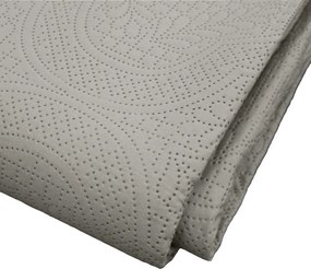 Set con copriletto e federa grigio in microfibra 240x260 cm Romane – douceur d'intérieur