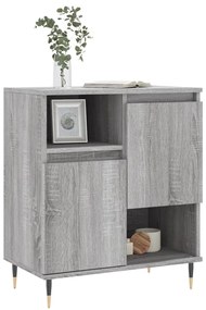 Credenza Grigio Sonoma 60x35x70 cm in Legno Multistrato