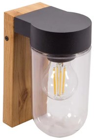 Applique da Esterno Color Legno con Base E27 IP54