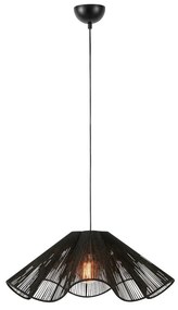 Lampada a sospensione nera con paralume in iuta ø 60 cm Nami - Markslöjd