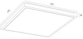 Argon 7167 - Plafoniera CARLSON 2xE27/15W/230V 29x29 cm oro