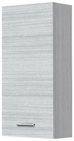 Pensile bagno sospeso 35 cm grigio con ripiano regolabile Desya