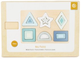 Bieco - Puzzle a incastro in legno - forme