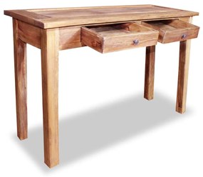 Tavolo consolle in legno massello recuperato 123x42x75 cm