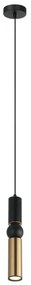 ITALUX PND-14290-1-BK-BRO - Lampadario a sospensione con filo ISIDORA 1xGU10/25W/230V nero/bronzo