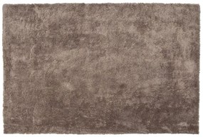 Tappeto shaggy marrone chiaro 160 x 230 cm EVREN Beliani