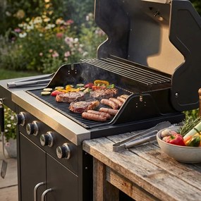 GRIGLIA - griglia in acciaio per barbecue DIABLO e PIROS 3 e 5 fuochi