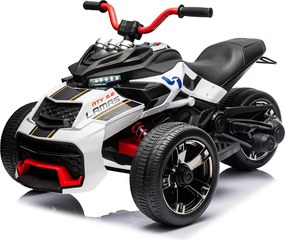 Mini Quad Elettrico per Bambini 3 Ruote 12V ATV 3.0 Bianco...