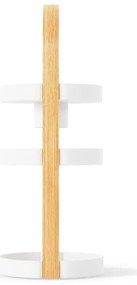 Organizer da bagno in legno in colore bianco e naturale Bellwood - Umbra