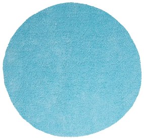 Tappeto shaggy azzurro tondo ⌀ 140 cm DEMRE Beliani
