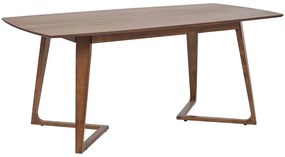 Tavolo da pranzo legno scuro 180 x 90 cm HUXTER Beliani