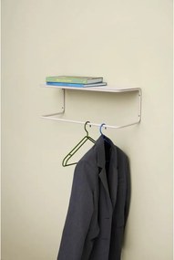 Attaccapanni in metallo bianco con ripiano Welcome - Hübsch