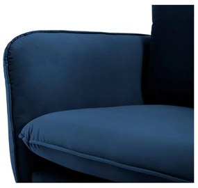 Divano in velluto blu, 160 cm Florence - Cosmopolitan Design