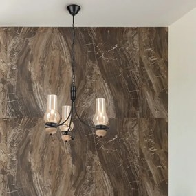 Brilagi - LED Lampadario a sospensione con catena COTTAGE 3xE14/40W/230V faggio/marrone