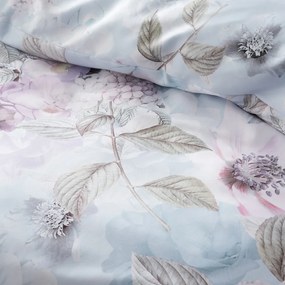 Set copripiumino e federa azzurro per letto matrimoniale e per letto esteso 230x220 cm Floral Serenity – RHS