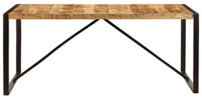 Tavolo da pranzo 180x90x75 cm in legno massello di mango