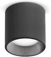 Plafoniera Moderna Dot Metallo Nero Led 5W 4000K Luce Naturale