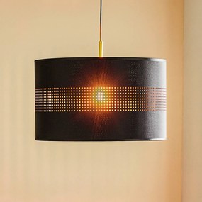 TK Lighting Lampada a sospensione Tago, 1 luce, nero/oro