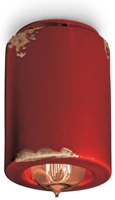 Plafoniera Vintage Ceramica Bordeaux 1 Luce E14