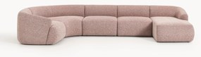 Divano angolare XL componibile in bouclé Sofia