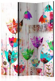 Paravento Colorful tulips [Room Dividers]