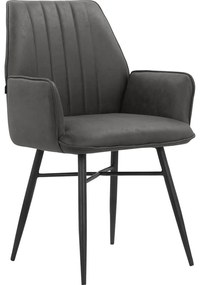 Set di sedie da pranzo color antracite 2 pz Anzo - Støraa