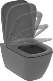 Vaso WC sospeso IDEAL STANDARD i.life b, sedile escluso P 54 x L 35.5 x H 33.5 cm grigio / argento