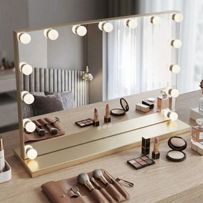 Specchio LED HOLLYWOOD L.Gold 80x60